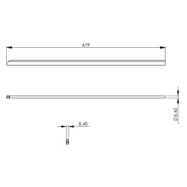 Abschlussleiste, 19 mm hoch Produktbild 2 S