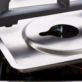 Gasherd 4 Brenner mit Gasbackofen (GN 2/1) Serie 700 ND - G20, 4-Brenner (2x5+2x7) Produktbild 5 S