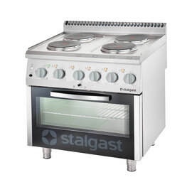 Elektro-Herd mit 4 Kochplatten und statischem Backofen GN 2/1, Serie 700 ND Produktbild