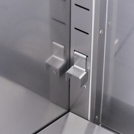 Elektro-Griddleplatte als Tischgerät mit Deckel, 800x700 mm, gerillte Grillfläche, Serie 700 ND Produktbild 5 S
