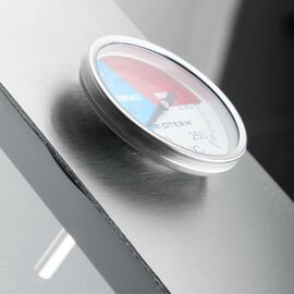 Elektro-Griddleplatte als Tischgerät mit Deckel, 800x700 mm, ½ glatte/½ gerillte Grillfläche, Serie 700 ND Produktbild 2 S