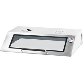 Elektro-Griddleplatte als Tischgerät mit Deckel, 800x700 mm, ½ glatte/½ gerillte Grillfläche, Serie 700 ND Produktbild 4 S