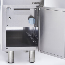 Gas-Lavastein-Grill als Standgerät, Serie 700 ND mit V-Rost, 400x700x850 mm Produktbild 6 S