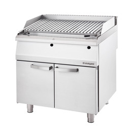 Gas-Lavastein-Grill als Standgerät, Serie 700 ND mit V-Rost, 800x700x850 mm Produktbild