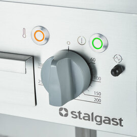 Elektro-Griddleplatte als Standgerät - gerillt, Unterbau offen, 400 x 700 x 850 mm (BxTxH) Produktbild 3 S