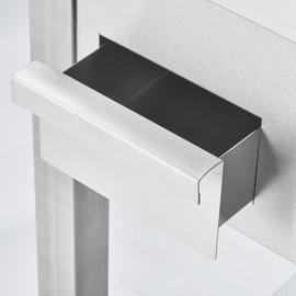Elektro-Griddleplatte als Standgerät - gerillt, Unterbau offen, 800 x 700 x 850 mm (BxTxH) Produktbild 6 S