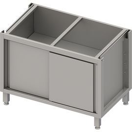 Unterschrank Boxversion 2.0, für Beine/Sockelrahmen, mit Schiebetüren 800x540x660 mm Produktbild