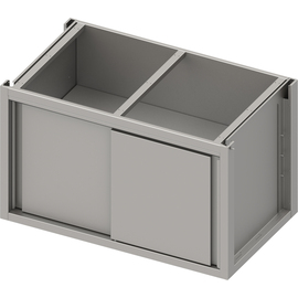 Unterschrank Boxversion 2.0, für Beine/Sockelrahmen, mit Schiebetüren 800x640x660 mm Produktbild 2 S