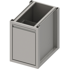 Unterschrank Boxversion 2.0, für Beine/Sockelrahmen, mit Abfallkipper 450x540x660 mm Produktbild 2 S