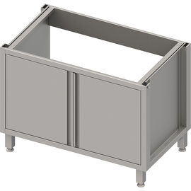 Spülenunterschrank Boxversion 2.0, für Beine/Sockelrahmen, mit Flügeltüren 700x640x660 mm Produktbild