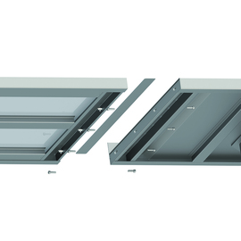 Arbeitsplatte Boxversion 2.0, 2800x600x40 mm, mit Aufkantung Produktbild 2 S