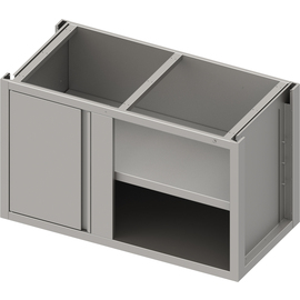 Eckunterschrank Boxversion 2.0 mit Flügeltür, für Beine/Sockelrahmen, Teil 1/2 für 540 mm Anbautiefe 1400x540x660 mm Produktbild