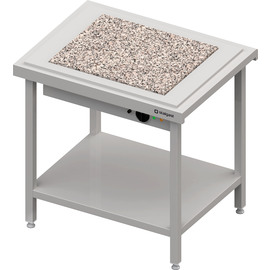 Warmausgabe mit einer Wärmeplatte aus Granit 2x GN1/1, 920x750x880, Edelstahlabdeckung Produktbild