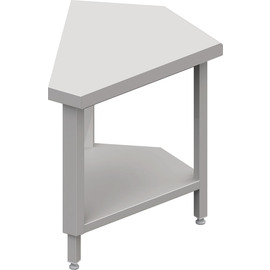 Neutralausgabe 45° Ausseneckmodul 644x814x880 mm, Edelstahlarbeitsplatte Produktbild