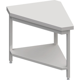 Neutralausgabe 90° Inneneckmodul 785x785x880 mm, Edelstahlarbeitsplatte Produktbild