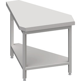 Neutralausgabe 90° Ausseneckmodul 785x785x880 mm, Edelstahlarbeitsplatte Produktbild
