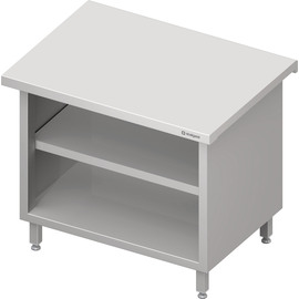 Neutralausgabe "Free Flow" mit offenem Unterschrank 500x750x880 mm, Edelstahldeckplatte Produktbild