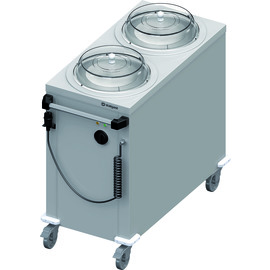 Beheizbarer Doppel-Tellerspender, fahrbar 1000x510x880 mm für Speisenausgabesysteme Produktbild