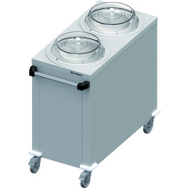 Doppel-Tellerspender, fahrbar 1000x510x880 mm für Speisenausgabesysteme Produktbild