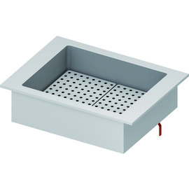Eiswanne "Drop-In" 2x GN1/1 830x620x210 mm Edelstahlabdeckung Produktbild