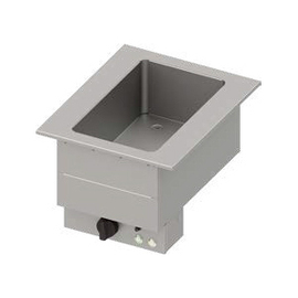 Bain-Marie-Becken "Drop-In" 1xGN 1/1 505x620x390 mm, Edelstahlabdeckung Produktbild