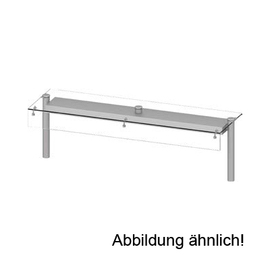 Glas-Aufsatzbord "Cube" mit offener Front 1456x450x460 Produktbild