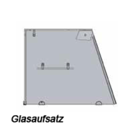 Salattheke mit Glasaufsatz | passend für 6 x GN 1/1 | Granitarbeitsplatte Produktbild 2 S