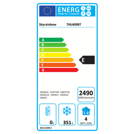 Tiefkühlschrank THL400BT Edelstahl | Statische Kühlung Produktbild 2 L