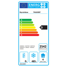 Tiefkühlschrank THL650BT Edelstahl | Umluftkühlung Produktbild 2 L