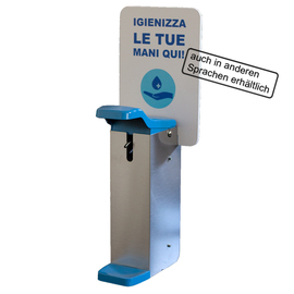 Desinfektionsmittelspender SD3A-GOM Wandmodell Armhebel 100 mm x 210 mm H 570 mm Produktbild
