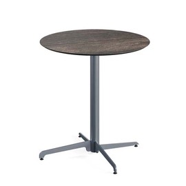 Terrassentisch | Bistrotisch klappbar grau | Riverwashed Wood | rund Ø 700 mm Produktbild