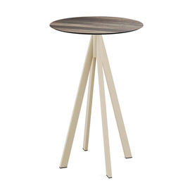 Stehtisch Infinity beige | Tropical Wood rund Ø 700 mm Produktbild