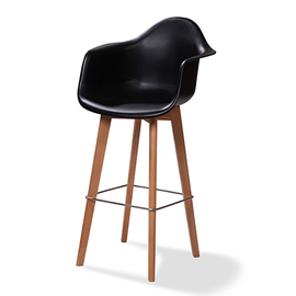 Barstuhl Keeve Trendy mit Armlehne • schwarz H 1190 mm | Sitzhöhe 810 mm Produktbild