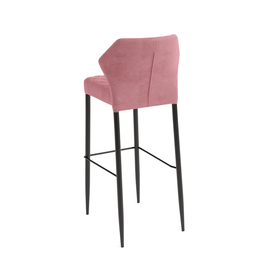 Polster-Barstuhl LOUIS Velour rosa | feuerhemmend | stapelbar Produktbild 1 S
