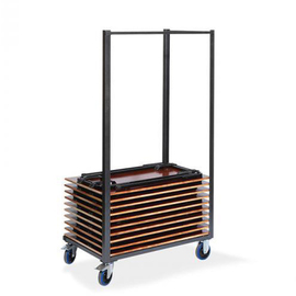 Tisch-Transportwagen Exam Stahl 950 mm x 640 mm H 1690 mm | passend für Klapptisch Produktbild