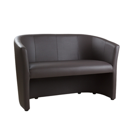 Zweisitzer-Sofa • schwarz | Sitzhöhe 490 mm Produktbild