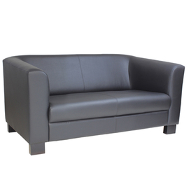 Lounge-Sofa | 2-Sitzer • schwarz | Sitzhöhe 430 mm Produktbild