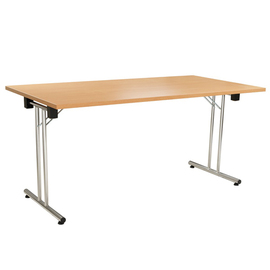 Banketttisch | Klapptisch buchenholzfarben rechteckig | 1600 mm x 800 mm H 750 mm Produktbild