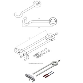 Vorspülbrause topmix 1/2" Einloch Zweigriffmischer Produktbild 3 S