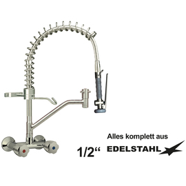 Vorspülbrause 1/2" Wandarmatur Zweigriffmischer H 550 mm Produktbild
