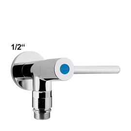 Wandventil silver 1/2" mit Rohrbelüfter 1-Flügelgriff lang Produktbild