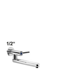 Wandventil silver 1/2" gerader Auslauf A 250 mm Produktbild