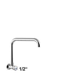 Wandventil profi 1/2" mit C-Auslauf gerade | Ausladung 300 mm Produktbild