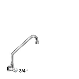 Wandventil profi 3/4" mit erhöhter C-Auslauf schräg | Ausladung 300 mm Produktbild