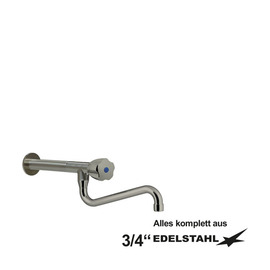 Wandventil clarix 3/4" S-Auslauf unten Wandverlängerung L 210 mm A 250 mm Produktbild
