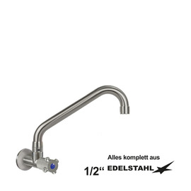 Wandventil clasix 1/2" C-Auslauf schräg A 250 mm Produktbild