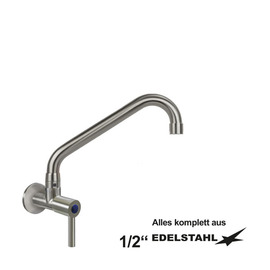 Wandventil clamix 1/2" Hebelmischer C-Auslauf schräg A 250 mm Produktbild