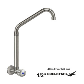 Wandventil clarix 1/2" hoher C-Auslauf schräg A 250 mm Produktbild