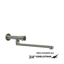Wandventil clasix 3/4" gerader Auslauf Wandverlängerung L 80 mm A 300 mm Produktbild