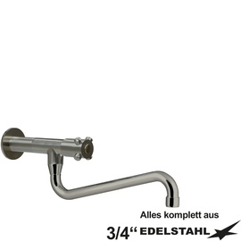 Wandventil clasix 3/4" S-Auslauf unten Wandverlängerung L 80 mm A 300 mm Produktbild